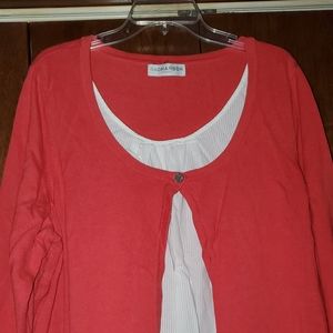 Sweater with attached tank